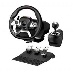 Volante Genius SpeedMaster X5 con vibracion, pedales y cambios NNET