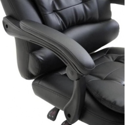 Silla Ejecutiva Miles Negra con Apoya Pies y Masaje