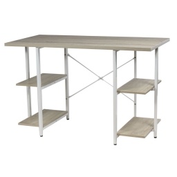 Escritorio 4 Estantes Blanco/madera NNET