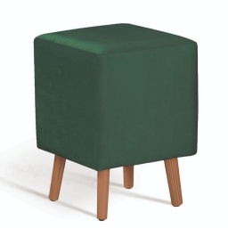Puff Cube Velvet Verde NNET