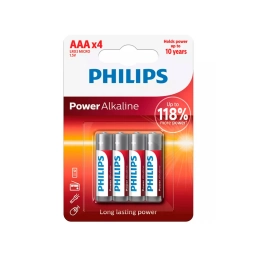 Pila Alcalina Philips AAA x4