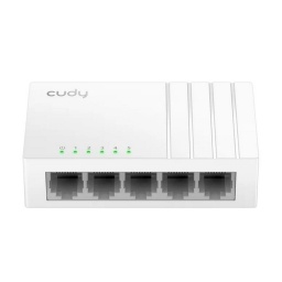 SWITCH CUDY 5 PUERTOS 10/100 BLANCO NNET