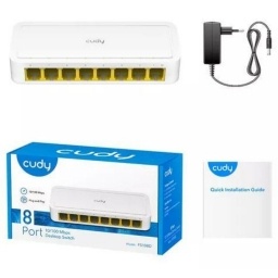 SWITCH CUDY 8 PUERTOS 10/100 MBPS NNET