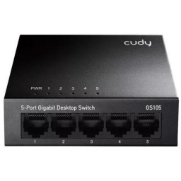 SWITCH CUDY 5 PUERTOS GIGABIT METALIC NNET