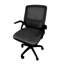 Silla de oficina Trent Negra con posabrazos NNET