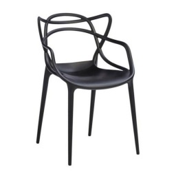Silla Loop Apilable Negro NNET