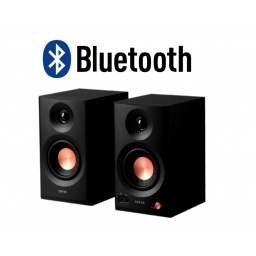 Parlantes Edifier MR3 de estudio negros bluetooth NNET