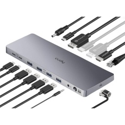 Docking Station Cudy Hub 13 en 1 USB C Multifuncin