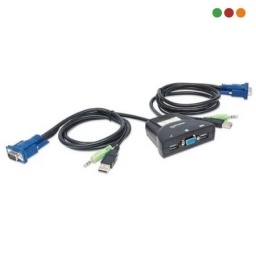 KVM PARA 2 PC VGA Y USB CAUD MANHAT NNET