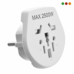 Adaptador Corriente Universal a Schuko VI 10A 250V