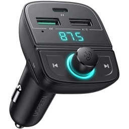 Adaptador Bluetooth Ugreen para Auto Bluetooth 5.0 Negro
