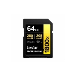 Memoria SDXC 64GB Lexar Pro 1800X UHS II Gold Series