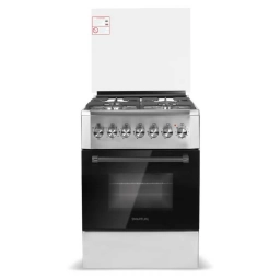 Cocina Combinada Smartlife 4 Hornallas con Grill Inox