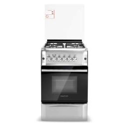  Cocina a Gas Smartlife 4 Hornallas con Grill Inox
