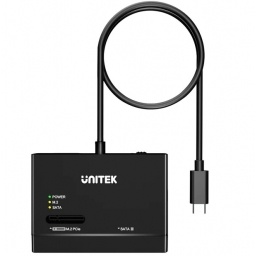 Adaptador Externo Unitek USB-C para discos 2.5, 3.5 y M.2