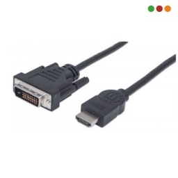 Cable HDMI a DVI-D 24+1 machomacho 1,8 mts Manhattan