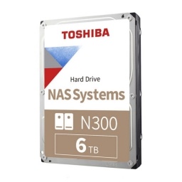 Disco Duro HDD Toshiba�N300 6TB 3.5 pulgadas 7200RPM SATA