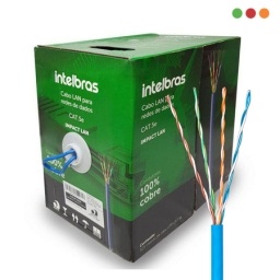 CABLE UTP | CAT5E | INTERIOR | 305M | AZUL | COBRE | INTELBRAS | IL5CAZ