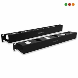 Racks - Organizador Cables 1U   8 cm  METALICO | OCH1U 80 - INTELBRAS
