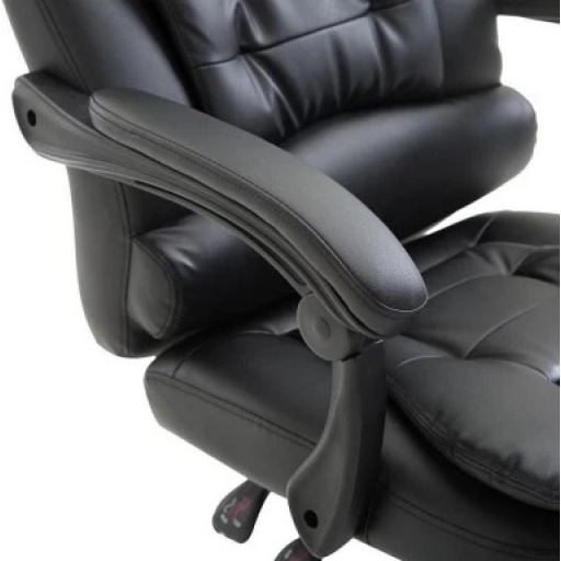 Silla ejecutiva Miles con apoya pies y 2 puntos de masaje negro NNET