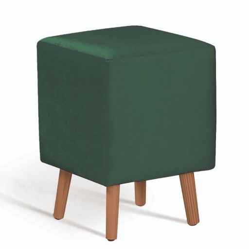Puff Cube Velvet Verde NNET