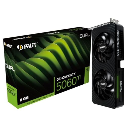 Tarjeta Palit Geforce RTX 5060ti Dual 8gb GDDR7 NNET