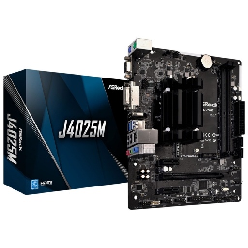 MB ASROCK J4025 DDR4 HDMI DVI VGA NNET