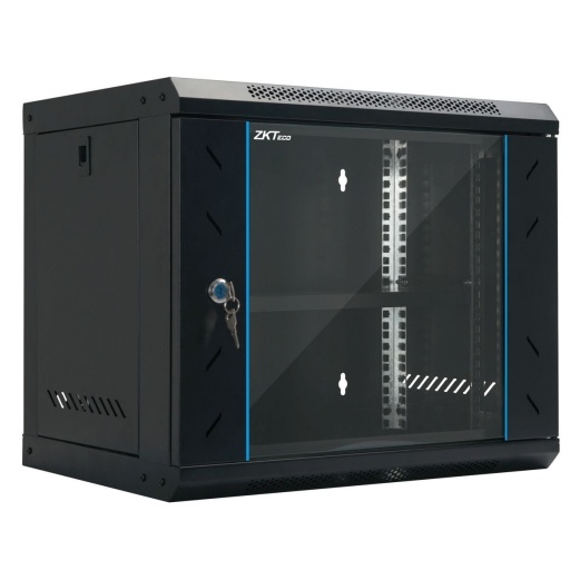 Rack 6u Zkteco Acero Wall Puerta De Vidrio 6406s NNET