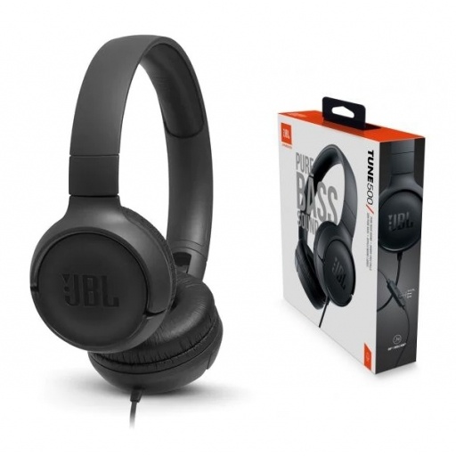 Audifono JBL Tune 500 negro c/microfono NNET