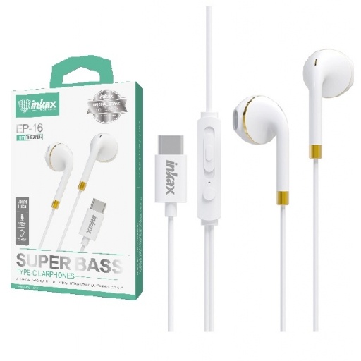Auriculares Inkax USB tipo-C blancos NNET