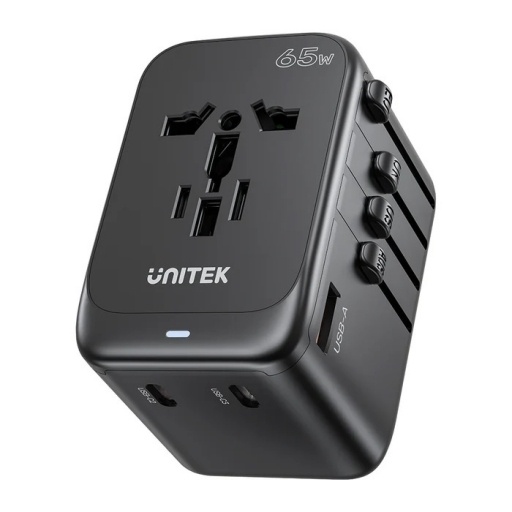 Cargador Universal Unitek 65W 3 USB-C PD 1 USB-A