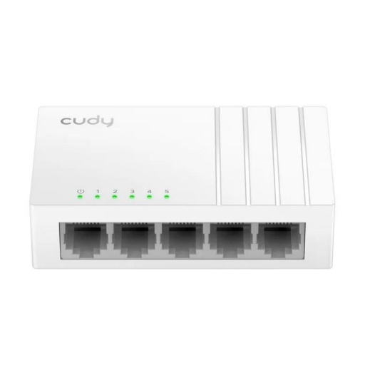 SWITCH CUDY 5 PUERTOS 10/100 BLANCO NNET