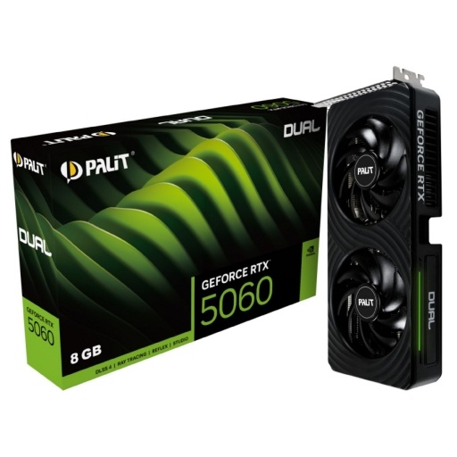 Tarjeta Palit GeForce RTX5060 Dual 8GB GDDR7 NNET
