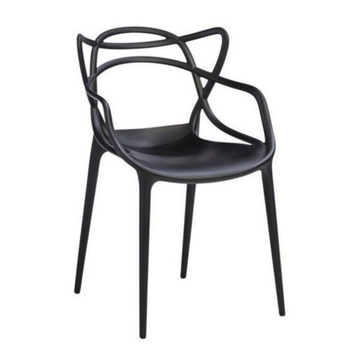 Silla Loop Apilable Negro NNET