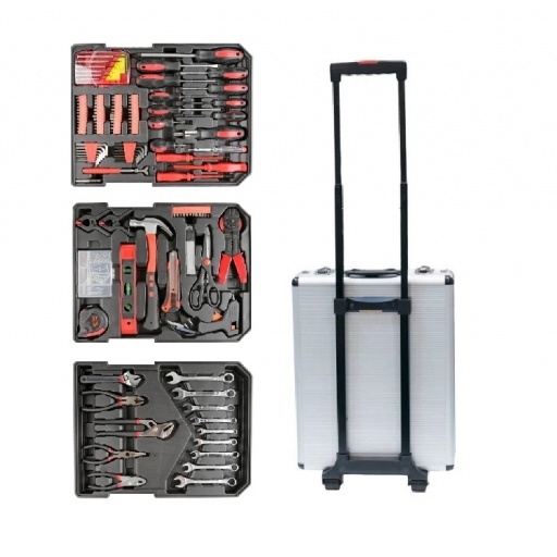 Caja de herramientas con 386 accesorios y carrito NNET
