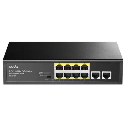 Switch Cudy Poe+ 10/100mbps 8p + 2 Uplink NNET