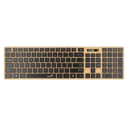 Teclado Genius SlimStar 7250BT Madera Bluetooth Espa�ol