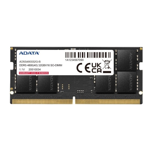 Memoria RAM SODIMM Adata DDR5 8GB 4800MHz CL40