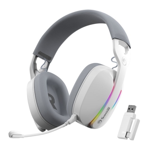 Auriculares Gamer Inalámbricos Marvo HG9086W 7.1 RGB Blanco