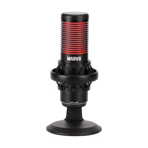 Micrfono Marvo MIC-07 USB RGB Negro para Streaming