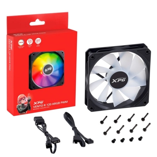 Fan Adata Xpg Ventor R 120 Argb Black Reverse NNET