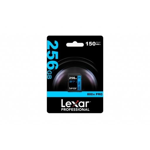 Memoria SDXC Lexar 800X Pro 256GB Blue Series 