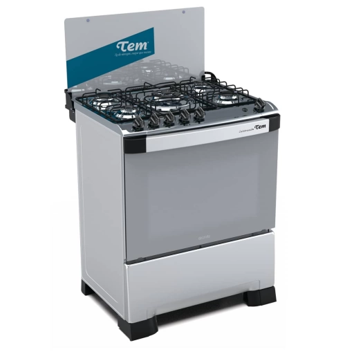 Cocina a Gas TEM Celebracin 5 Hornallas con Triple Llama