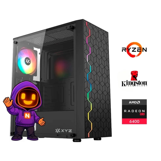 PC Gamer Trixel Ryzen 5 4500  RX 6400  16GB  SSD 512GB - Tu primer paso al gaming de verdad