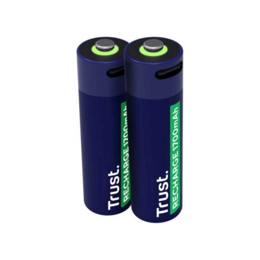 Pilas Recargables AAA Trust USB-C Pack x2
