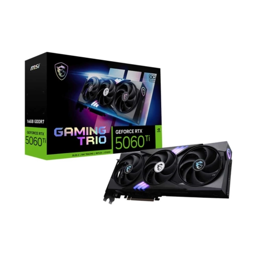 Tarjeta de video MSI GeForce RTX 5060 Ti 16GB GAMING TRIO OC