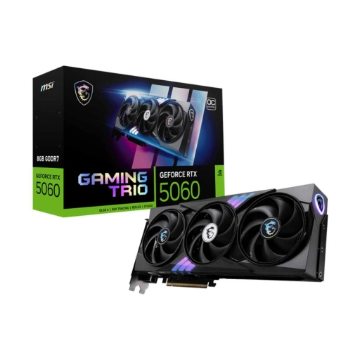 Tarjeta de video MSI GeForce RTX 5060 8GB GAMING TRIO OC