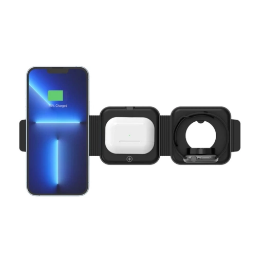Cargador Inal�mbrico Unitek 3 en 1 Plegable MagSafe 15W