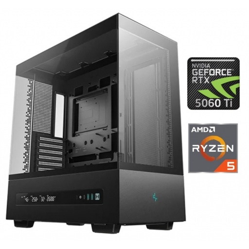 Equipo Gamer Ryzen 5 8400F, 16GB, 1TB NVMe, RTX 5060Ti 8GB
