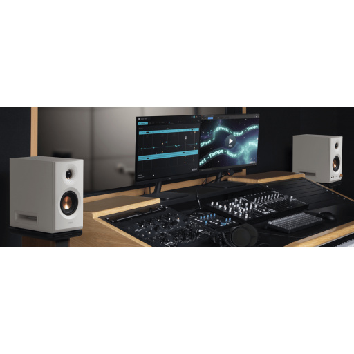 Parlantes amplificadores Edifier MR5 de estudio blancos bluetooth